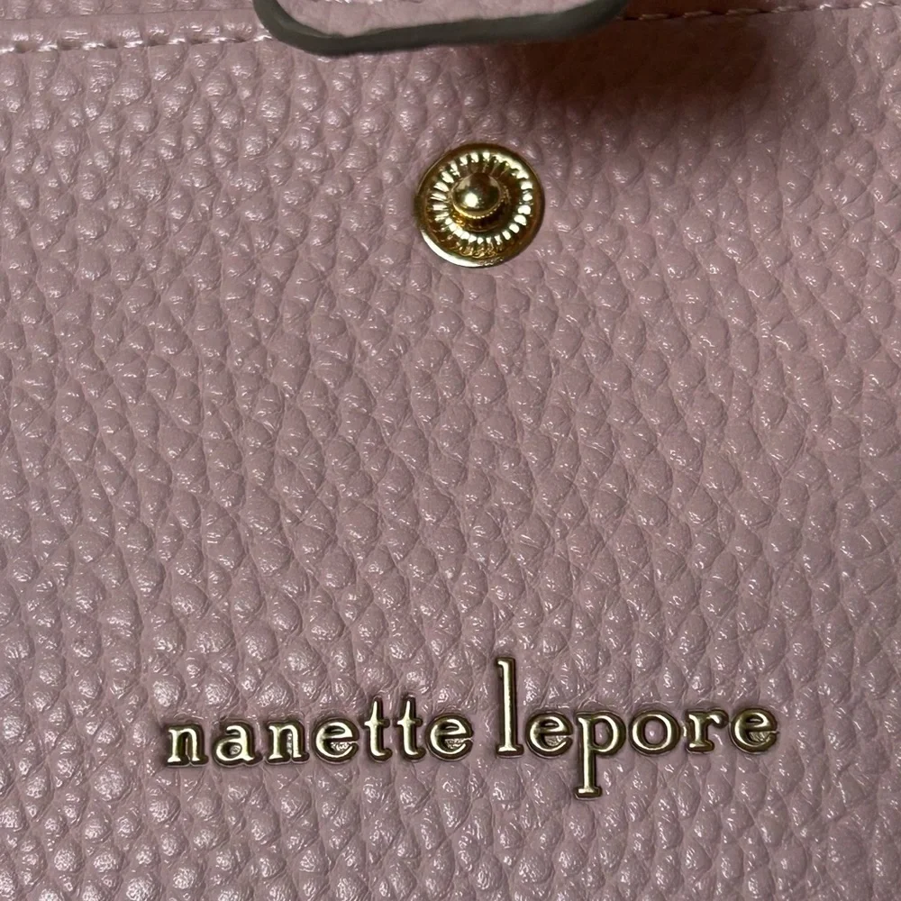 Nanette Lepore Card Holder Keychain w/ Removable Bracelet Blush Pink NWT
